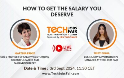 How to get the salary you deserve: Tech Jobs Fair – 3rd Sept 2024